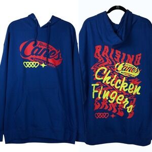 Raising Canes Chicken Fingers Mens Hoodie Sweatshirt Size XL Lounge Streetwear